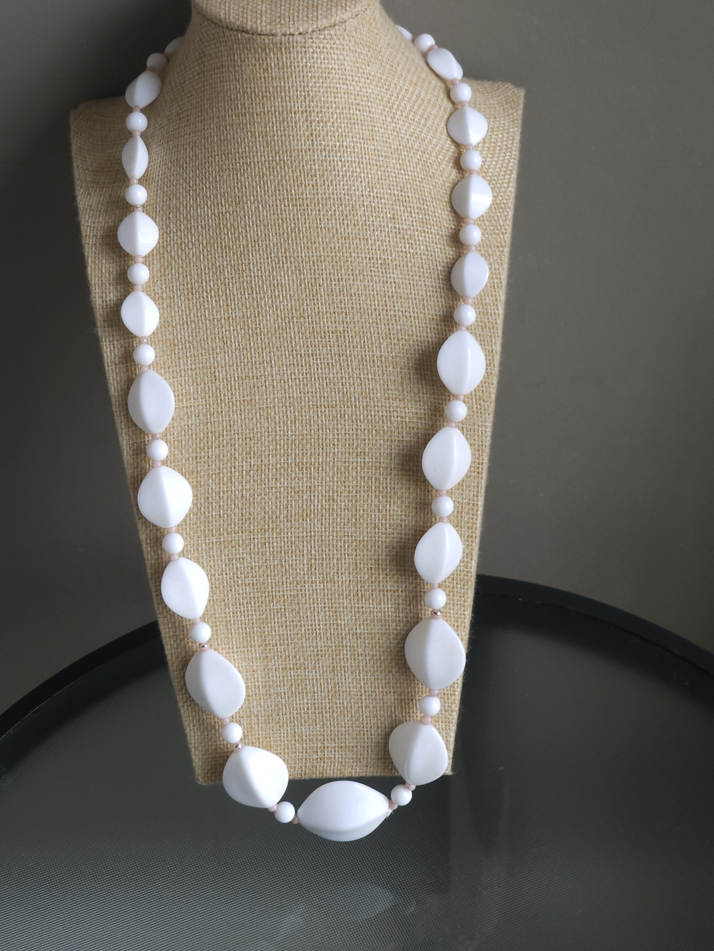 Timeless White Beaded Women's Necklace